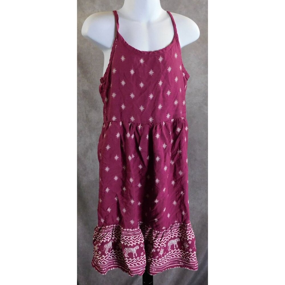 Old Navy Pink Bohemian Tiger Summer Dress